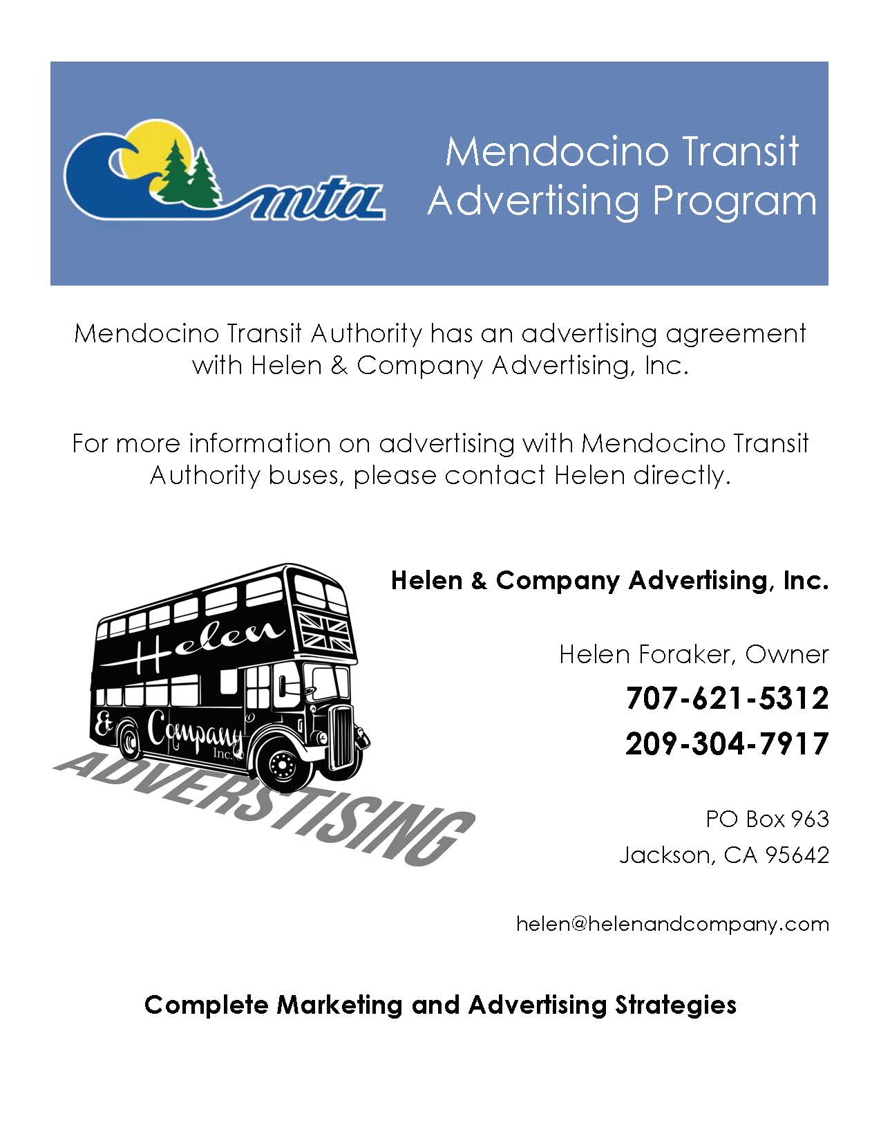 Mendocino transit authority mta public transportation for mendocino
